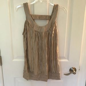 Byer California Sleeveless Top. Muted Gold. Sz. L